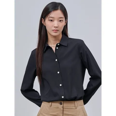 [빈폴레이디스] 폴리 블라우스 블랙 (BF4864C515)