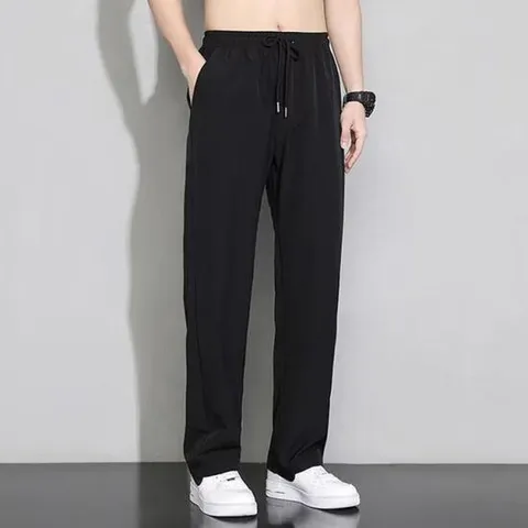 얇은루즈일자핏트레이닝바지