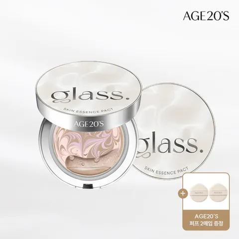 [에이지투웨니스]AGE20S 글래스 스킨 에센스 팩트 글로우(본품+리필1) (SPF50+ PA++++)