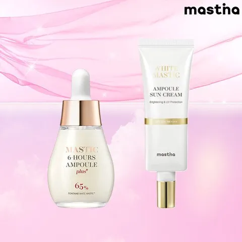 매스티나 화이트매스틱 기미관리 앰플 1병 + 선크림 1개