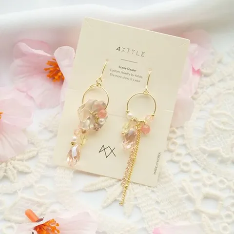 (핸드메이드) 도미솔 플라워 귀걸이