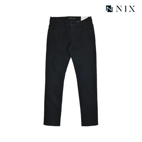 [닉스][닉스]남성 본딩 BLACK 벨루아 워싱 뉴슬림 데님 팬츠_FNM