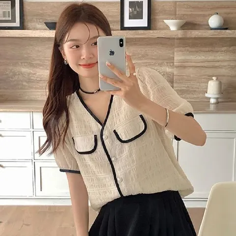 여름 브이넥 반팔 가디건 여성원피스 니트조끼