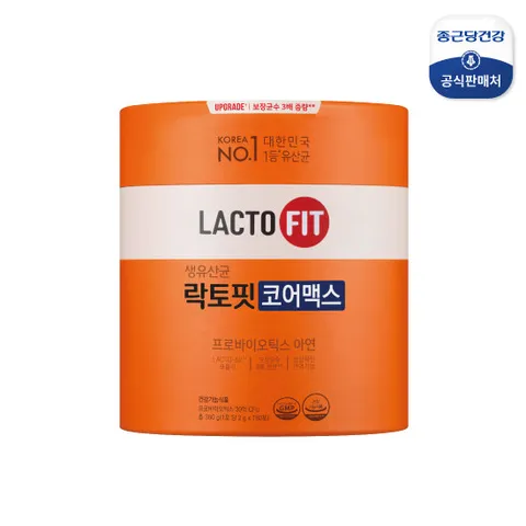 종근당건강 락토핏 코어맥스 유산균 180포 x 1박스