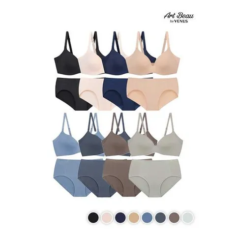 [비너스아르보]부유방 보정 프리컷 브라팬티 8종 세트(SSET187)