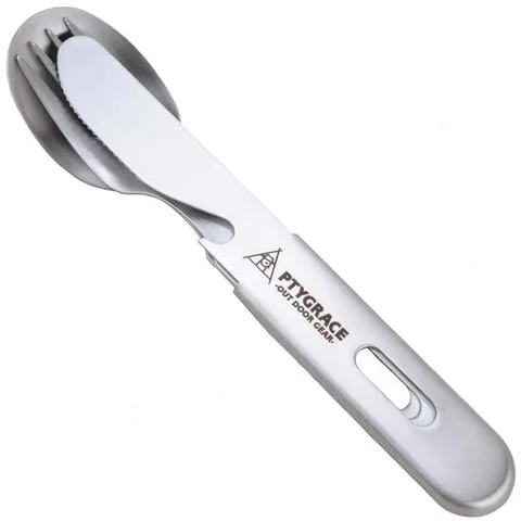 편력상사 PTYGRACE 캠프 칼집 세트 3개 나이프 스푼 포크 일본제