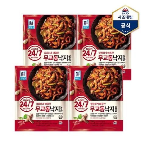 [사조대림]24/7 무교동낙지볶음 350g X 4개