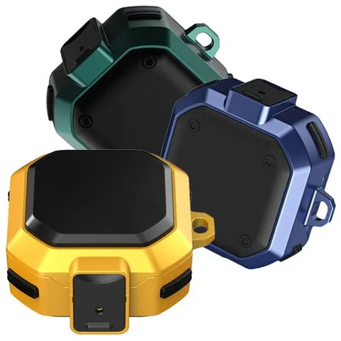 갤럭시 버즈FE 원터치 잠금 하드 케이스 키링 범퍼 아머 풀커버