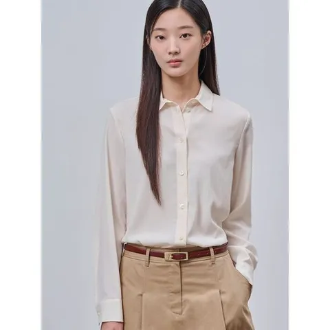 [빈폴레이디스] 폴리 블라우스  아이보리 (BF4864C510)