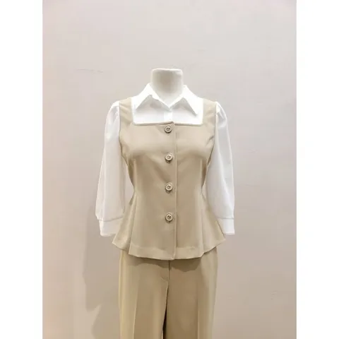 [ 롯데 롯데역사(주) ][숲] (SA9TS30) 뷔스티에 레이어드 블라우스