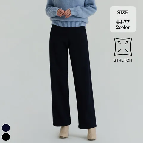 포레스트핏 (올데이슬랙스11탄) 기모 링클프리 밴딩 스판 와이드