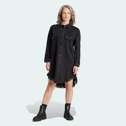 아디다스 KSENIASCHNAIDER 프린지 셔츠 드레스 IJ8342