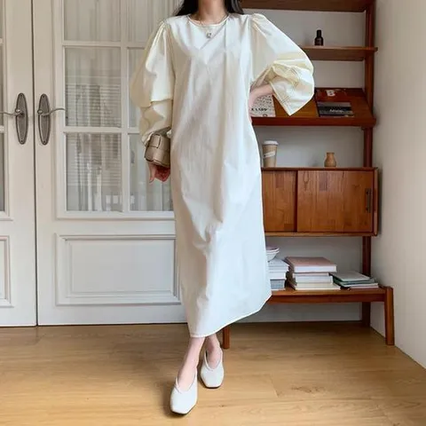 원피스 스티치 롱 포바던