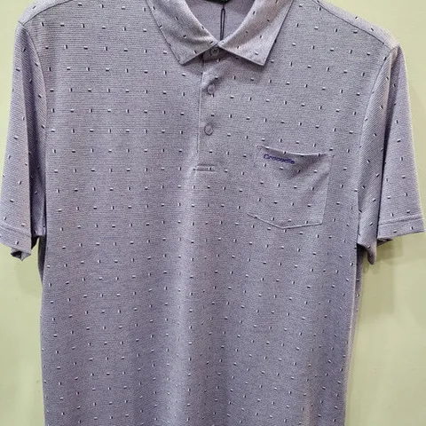 [크로커다일남성]리플조직 올오버 프린트 카라티(CDAAATS2481)_C