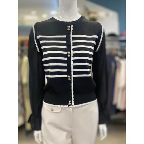 안지크 세이브존07 여성 소매 프릴 니트 IA3KP5110