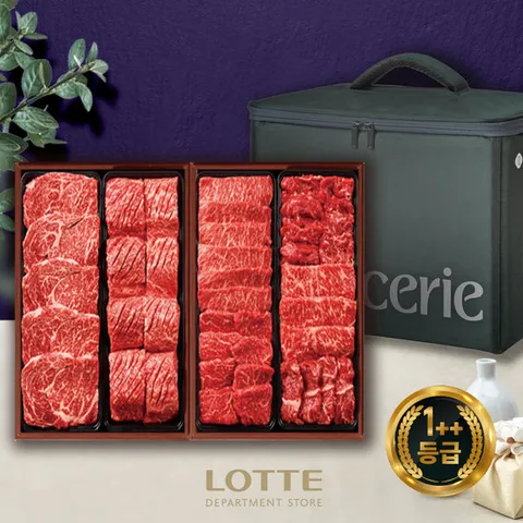 [ 롯데백화점 ]1++ 프레스티지 암소 No.9 로얄 세트 (6.5kg 냉장)