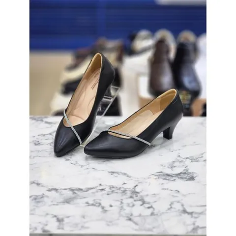 [허시파피]허시파피 세이브존05 세미캐주얼룩 5Cm 펌프스 힐 구