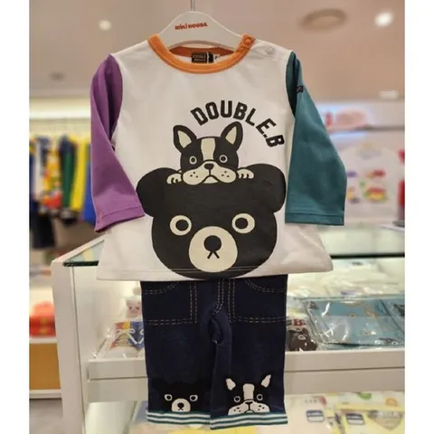 [ 현대백화점 ][미키하우스10] 16O901101-87 DB 비쿤 상하의세트 백일선물