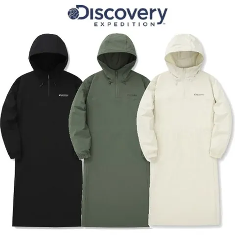 [ 현대백화점 ](디스커버리) 24F W 가을 DWOP41044 여성 아노락 우븐 원피스