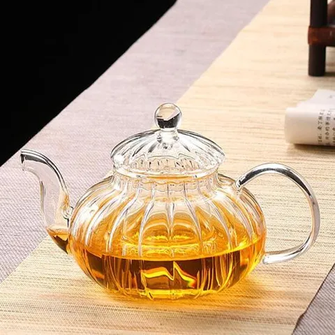 로하티 호박 내열유리 차포트 티포트 차주전자