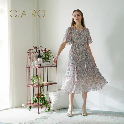 [오아로][1종]요루 쉬폰 프린트원피스