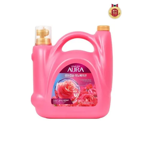 [샤프란]아우라 생화캡슐 초고농축 대용량 섬유유연제 5.5L 피오
