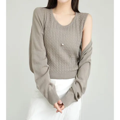 [MADE] 활용도 높은 베르니 나시 + 가디건 세트 (4color)