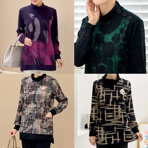 [로즈맘][엄마옷 로즈맘] 다루미반목티셔츠