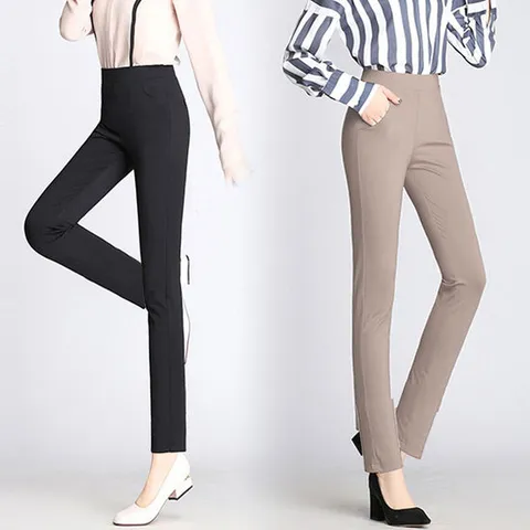 힙제이 핏이 예술 면스판 일자팬츠 날씬 핏 여성