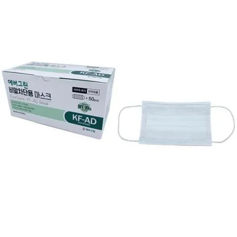 크린탑 비말차단용 마스크 대형 화이트 KF-AD 50EA