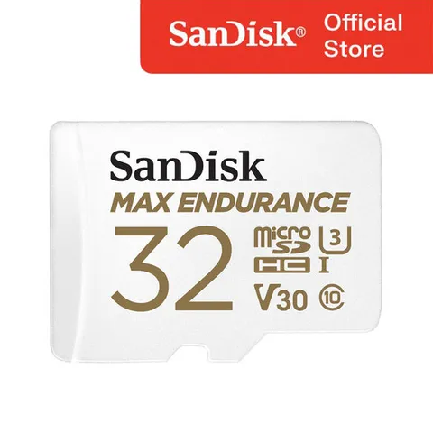 샌디스크 맥스 엔듀런스 microSDHC Card 32GB 32기가 액션캠 블랙박스 CCTV 지속촬영 연속촬영 최적화 극한의내구성 마이크로SD카드 Max Endurance SDSQQVR