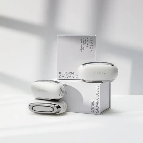 [무케] 비베카_리본 갈바닉 마사지기 핫앤쿨 EMS홈케어 디바이스