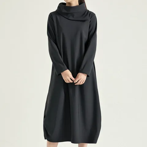 [디얼마미] 시크 카라 원피스/미시옷 빅사이즈 엄마옷 중년 여성