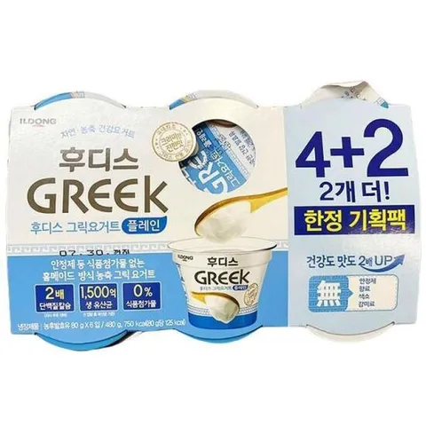 일동후디스_그릭요거트플레인_80Gx4_ 코스트코