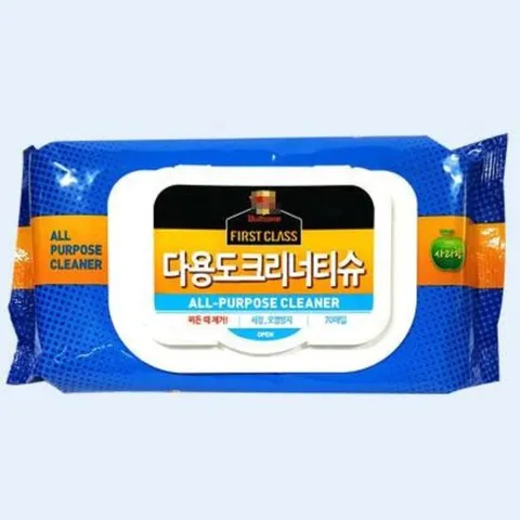 셀프세차 다용도 크리너티슈 70매 물걸레 이사청소