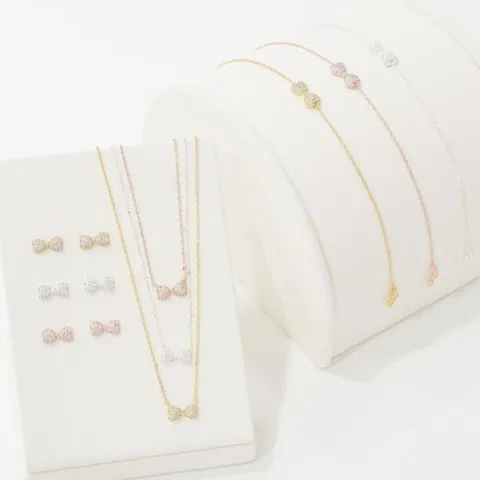 [다잇템]여자 실버 로즈 볼드 심플 블링 쥬얼리 세트