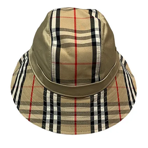 (명품) 23FW 버버리 빈티지 체크 패널 버킷햇 80