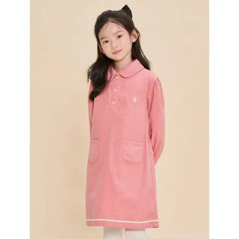 [빈폴키즈]코듀로이 원피스 핑크 (BI4971G01X)