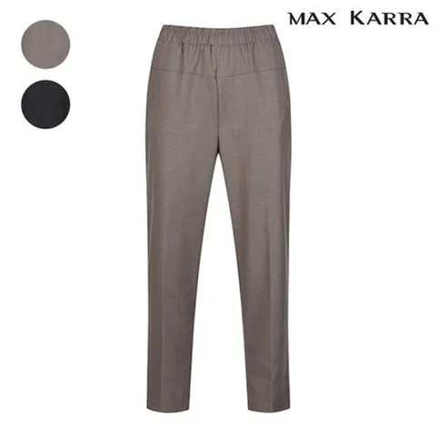 [막스카라]지그재그 스티치 세미 배기 팬츠_M43MWP004ME