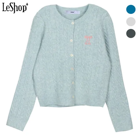 [ 롯데백화점 ][르샵] 핑크 리본 꽈배기 가디건 (BO9KC011A)