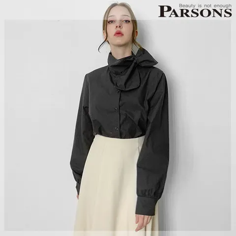 [ 롯데백화점 ][파슨스] Gentle Scarf Shirts [MSPR9BL09]