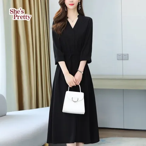 [쉬즈프리티] 유메슬림블랙원피스