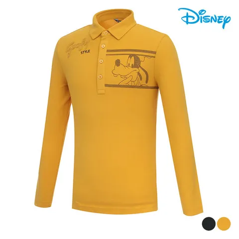 [GS] 디즈니골프 남성 캐릭터 스판 긴팔 카라 티셔츠 DN3MTS009
