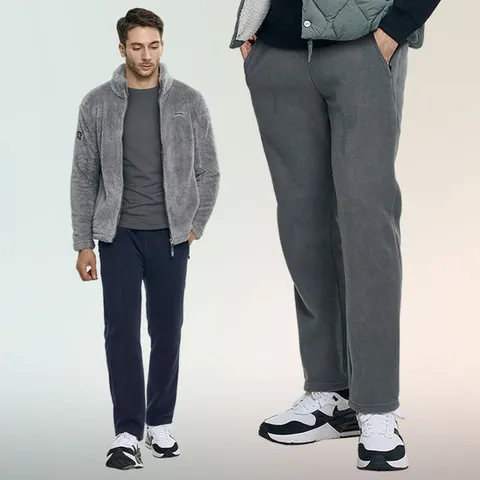 비교불가 남성 플리스 융털 밴딩 트레이닝 바지(Z13LP078M)