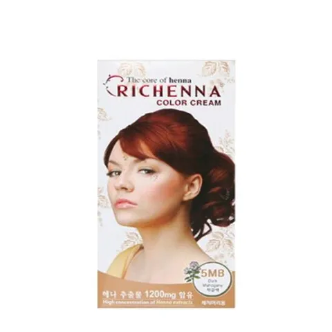 [리체나] 리체나 칼라크림 5MB 적갈색 염색약 헤나 새치커버_PSD