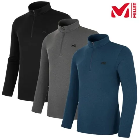 [ 롯데백화점 ]남성 간절기 긴팔 르메닐 집업 티_MUTFT402