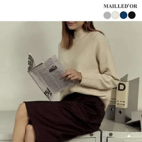 [홈쇼핑인기]마예도르 알파카 크롭 풀오버 1종