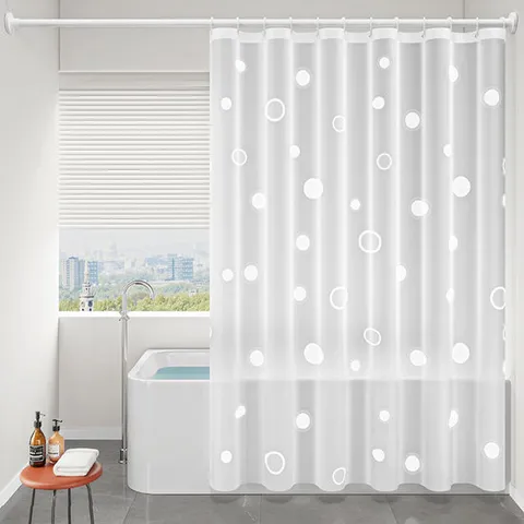 욕실 샤워 커튼 방수 화장실 부스 파티션 곰팡이 반투명 PEVA