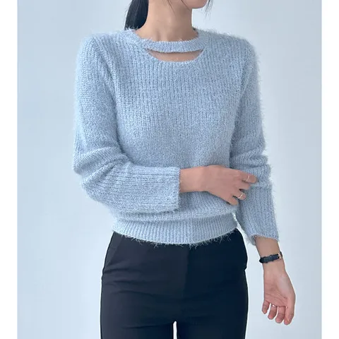 [MADE] 깃털 앙고라 라노트임 니트 (4color)