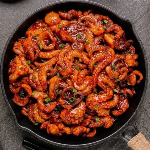 얼짱 쭈꾸미 쭈꾸미볶음 덜매운맛 500g 캠핑 음식×5팩